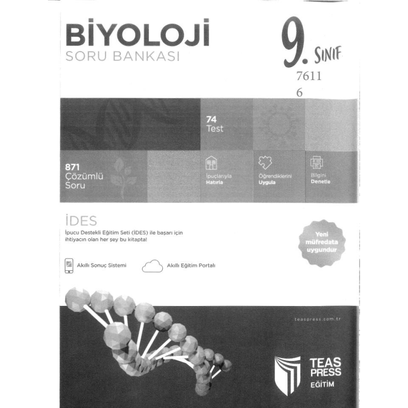 BİYOLOJİ SORU BANKASI 871 ÇÖZÜMLÜ SORU