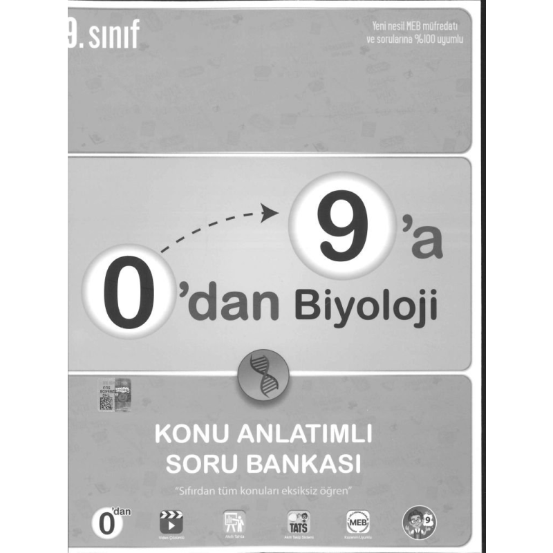 0'DAN 9'A BİYOLOJİ KONU ANLATIMLI SORU BANKASI
