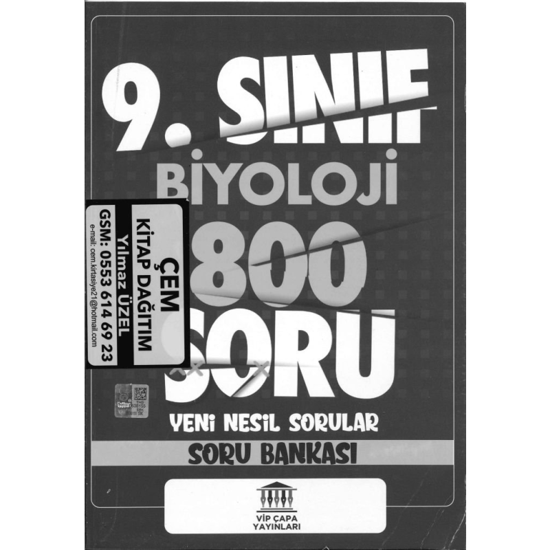BİYOLOJİ 800 SORU YENİ NESİL SORULAR SORU BANKASI