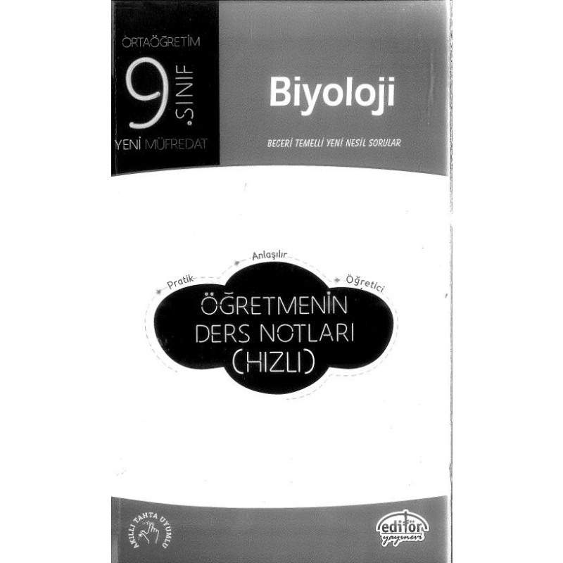 BİYOLOJİ ÖĞRETMENİN DERS NOTLARI (HIZLI)
