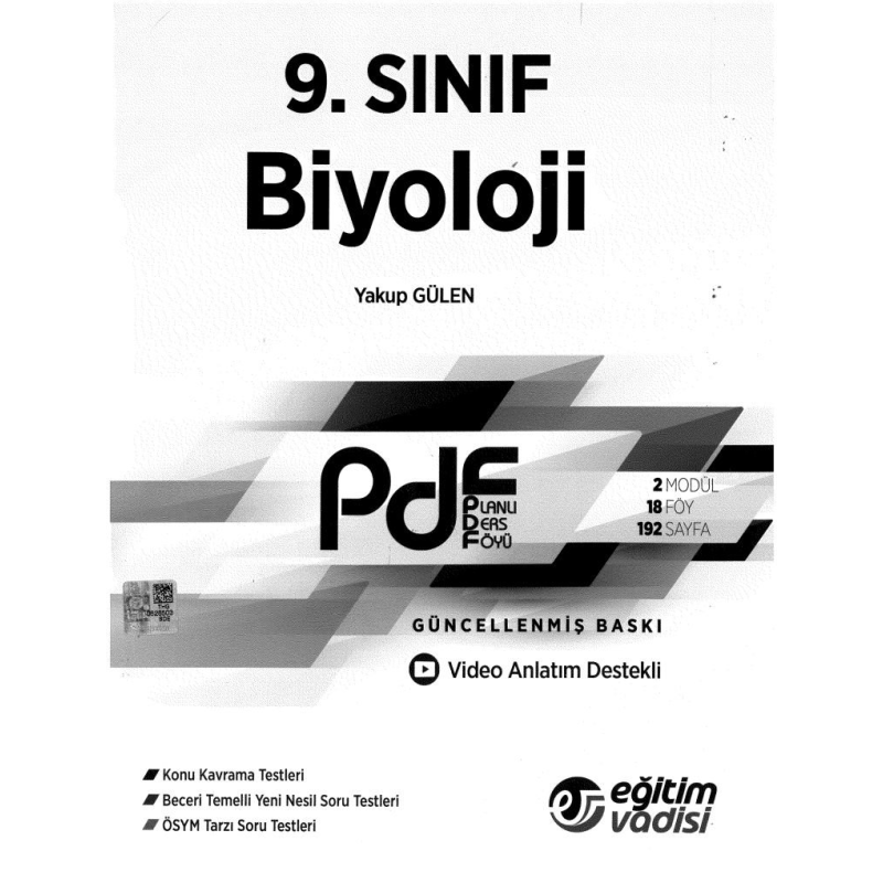 BİYOLOJİ PLANLI DERS FÖYÜ VİDEO ANLATIM DESTEKLİ