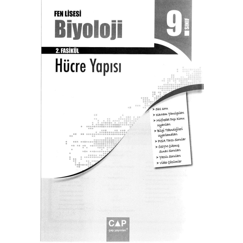 BİYOLOJİ 2. FASİKÜL HÜCRE YAPISI