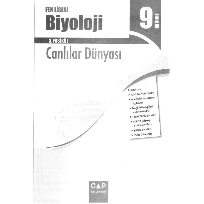 BİYOLOJİ 3. FASİKÜL CANLILAR DÜNYASI