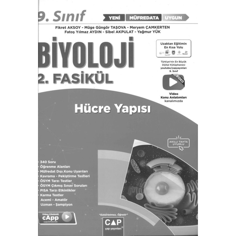BİYOLOJİ 2. FASİKÜL HÜCRE YAPISI