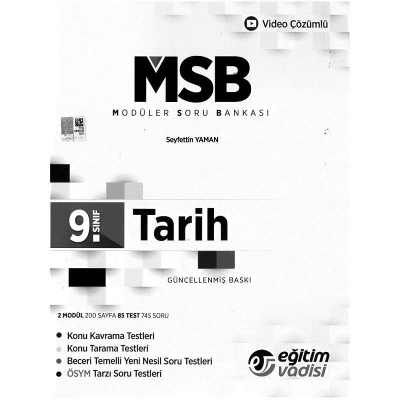 MODÜLER SORU BANKASI TARİH GÜNCELLENMİŞ BASKI