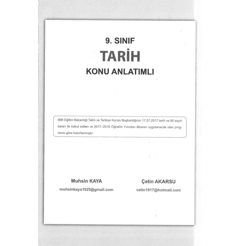 TARİH KONU ANLATIMLI