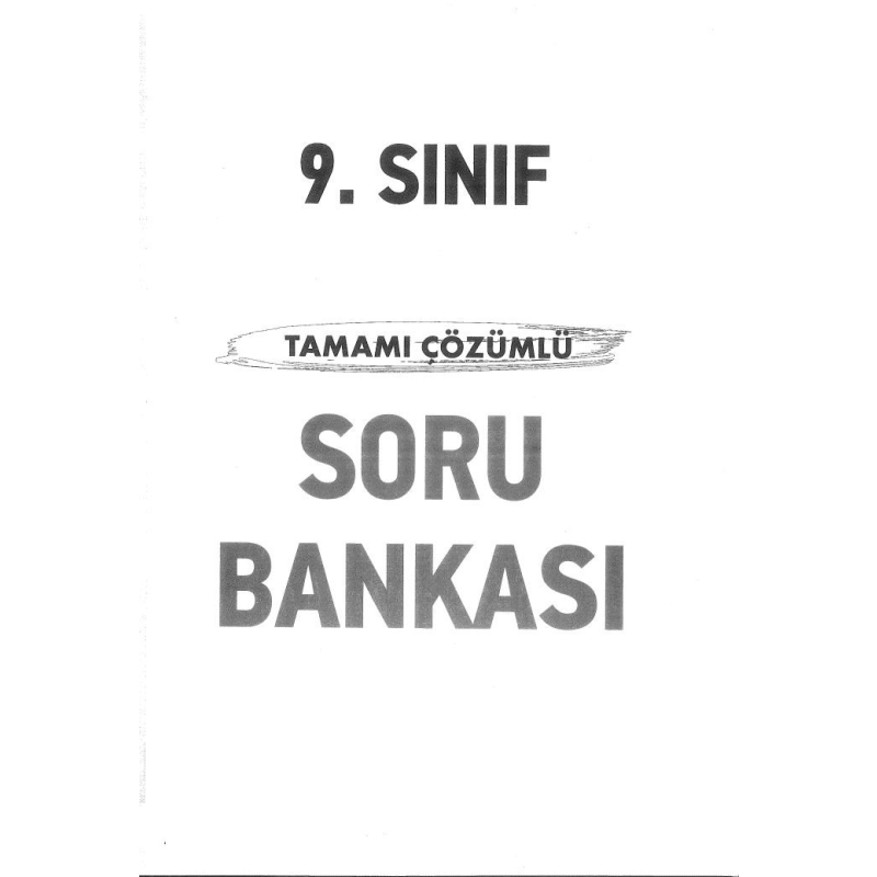 TAMAMI ÇÖZÜMLÜ SORU BANKASI