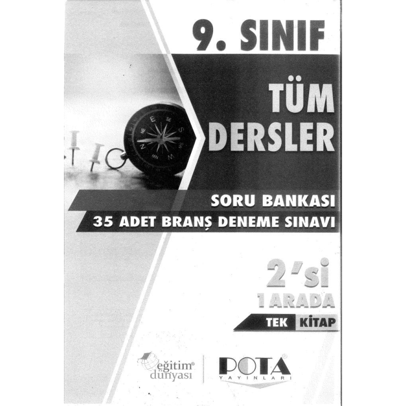 TÜM DERSLER SORU BANKASI 35 ADET BRANŞ DENEME SINAVI 2'Sİ 1 ARADA TEK KİTAP