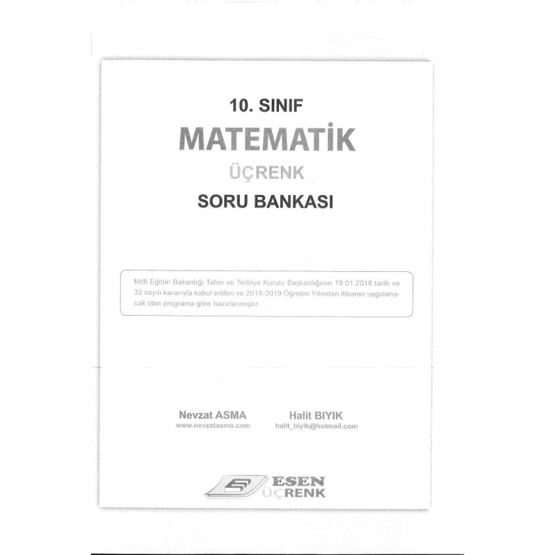 MATEMATİK ÜÇRENK SORU BANKASI