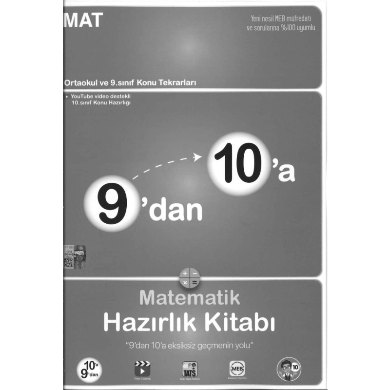 9'DAN 10'A MATEMATİK HAZIRLIK KİTABI