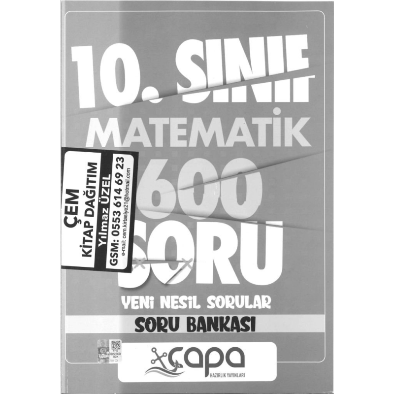 MATEMATİK 600 SORU YENİ NESİL SORULAR SORU BANKASI