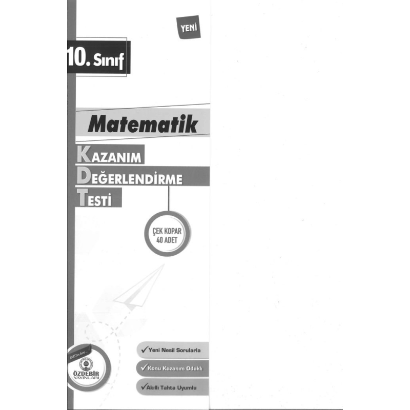 MATEMATİK KAZANIM DEĞERLENDİRME TESTİ