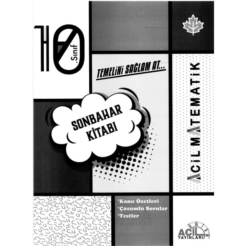 SONBAHAR KİTABI ACİL MATEMATİK KONU ÖZETLERİ