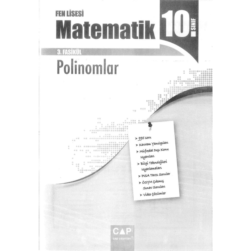 MATEMATİK 3. FASİKÜL POLİNOMLAR