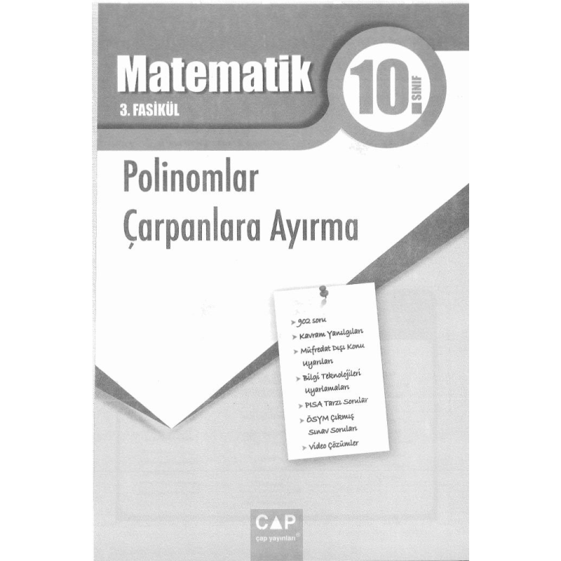 MATEMATİK 3. FASİKÜL POLİNOMLAR ÇARPANLARA AYIRMA