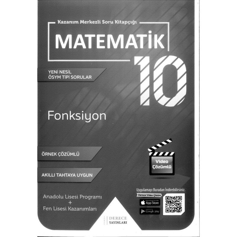 KAZANIM MERKEZLİ SORU KİTAPÇIĞI MATEMATİK FONKSİYON ÖRNEK ÇÖZÜMLÜ