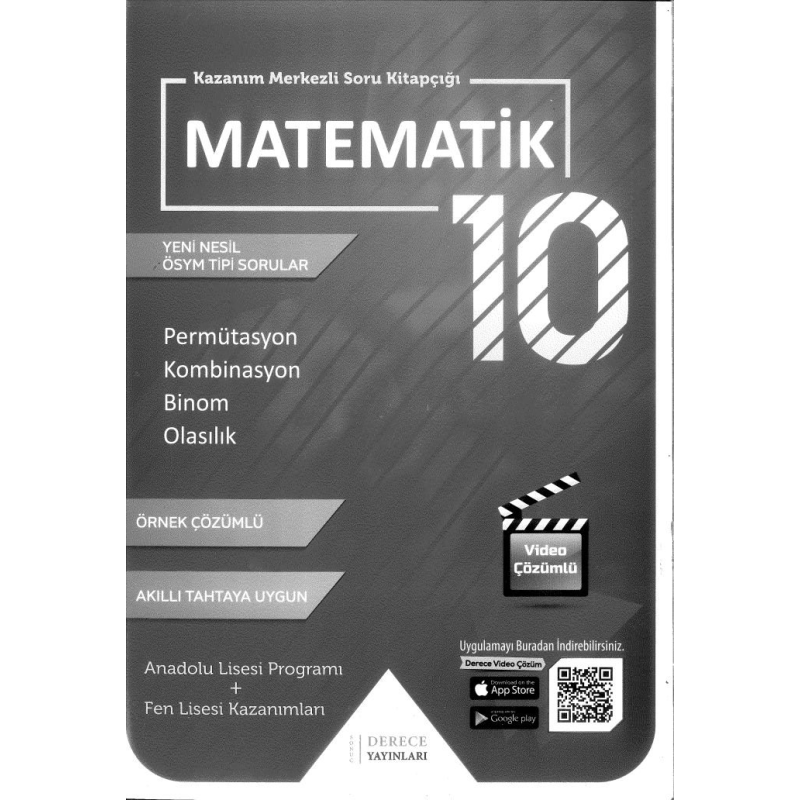 MATEMATİK PERMÜTASYON KOMBİNASYON BİNOM OLASILIK