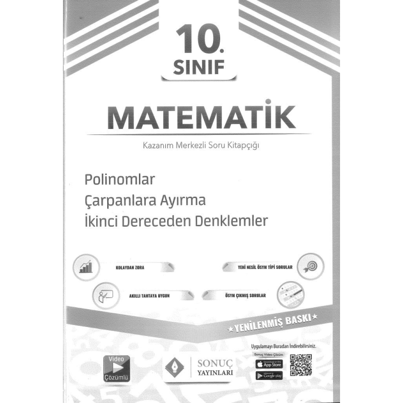 MATEMATİK POLİNOMLAR ÇARPANLARA AYIRMA 2. DERECEDEN DENKLEMLER