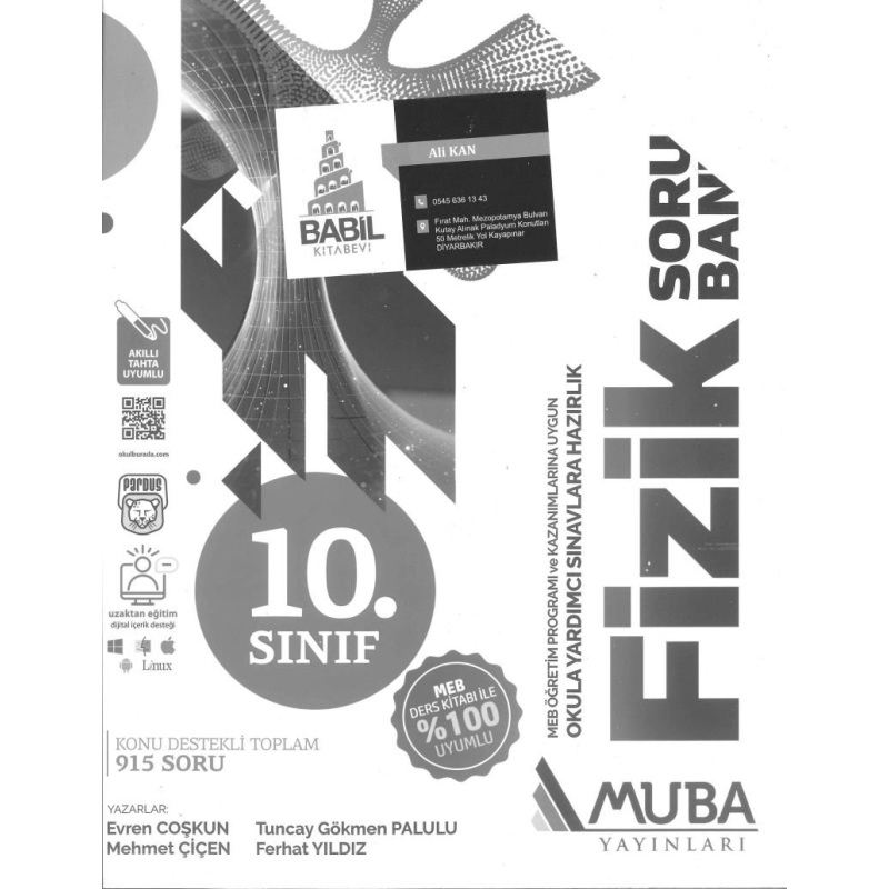 FİZİK SORU BANKASI OKULA YARDIMCI SINAVLARA HAZIRLIK