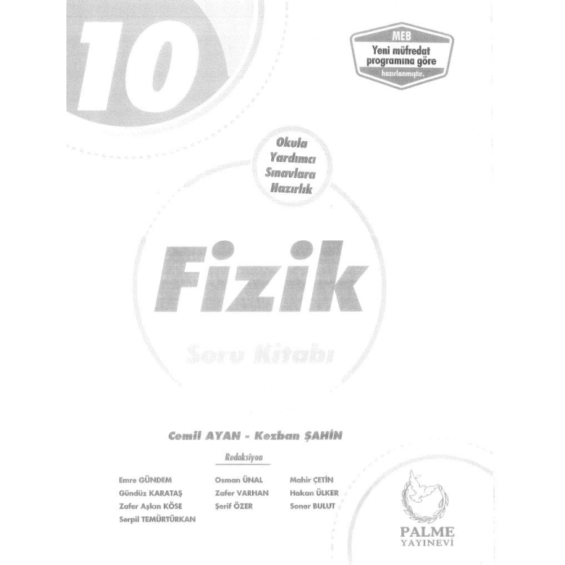 FİZİK SORU KİTABI OKULA YARDIMCI SINAVLARA HAZIRLIK