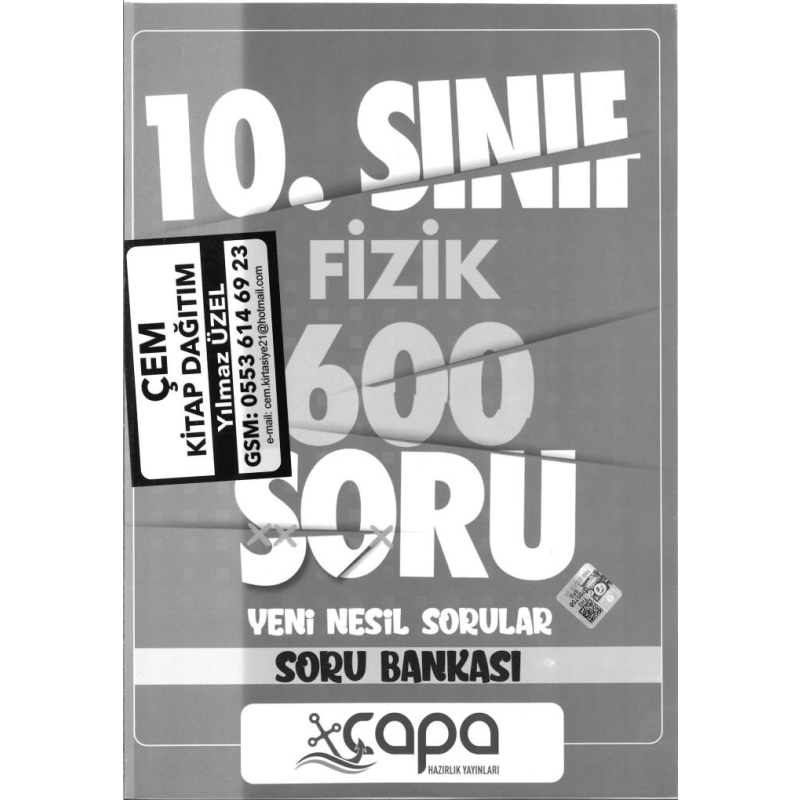 FİZİK 600 SORU YENİ NESİL SORULAR SORU BANKASI