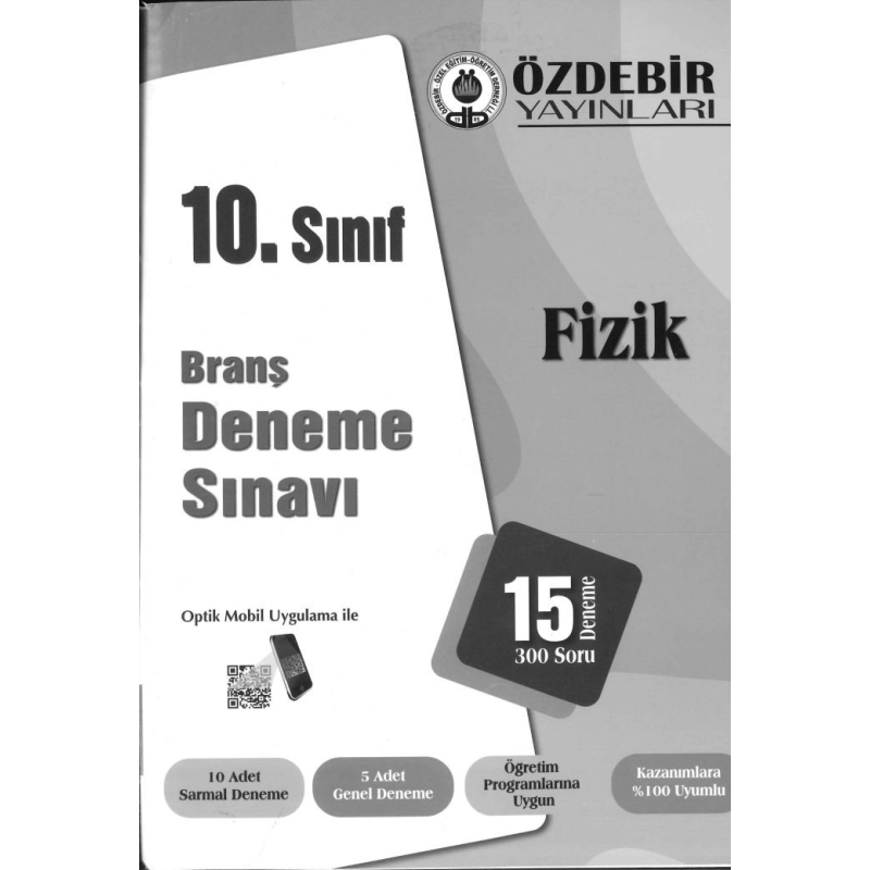 BRANŞ DENEME SINAVI FİZİK 15 DENEME 300 SORU