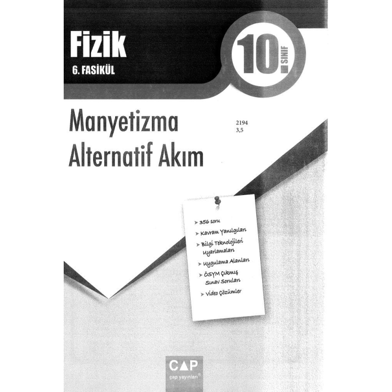 FİZİK 6. FASİKÜL MANYETİZMA ALTERNATİF AKIM