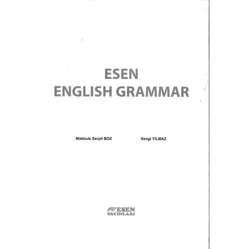 ESEN ENGLISH GRAMMAR