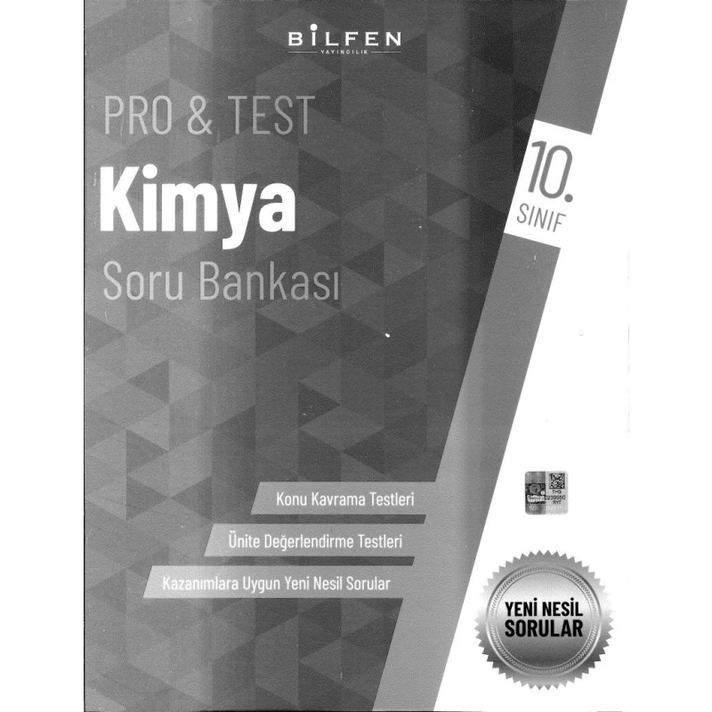 PRO & TEST KİMYA SORU BANKASI YENİ NESİL SORULAR