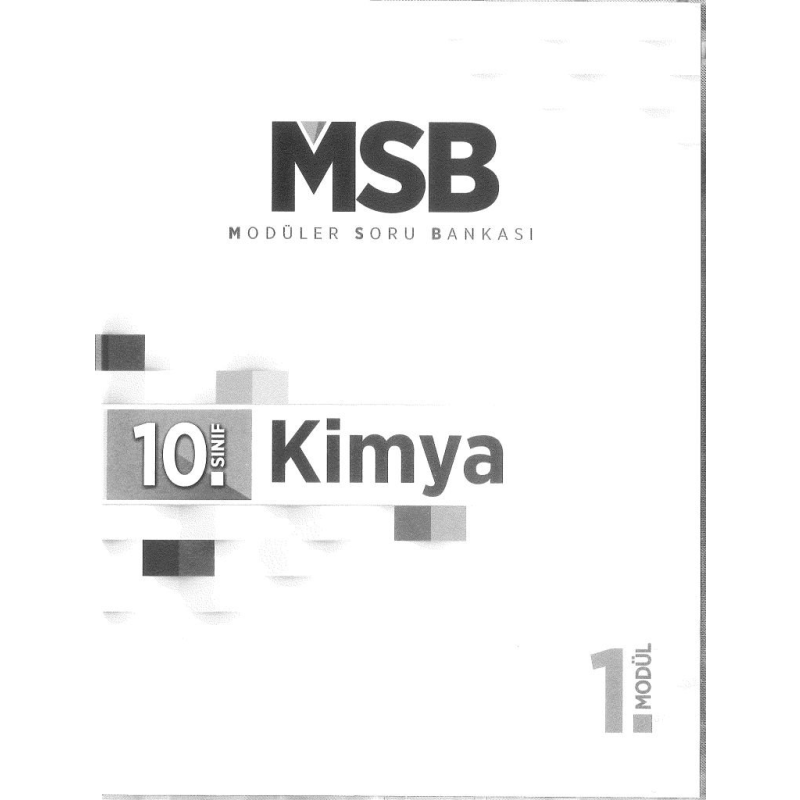 MODÜLER SORU BANKASI KİMYA GÜNCELLENMİŞ BASKI