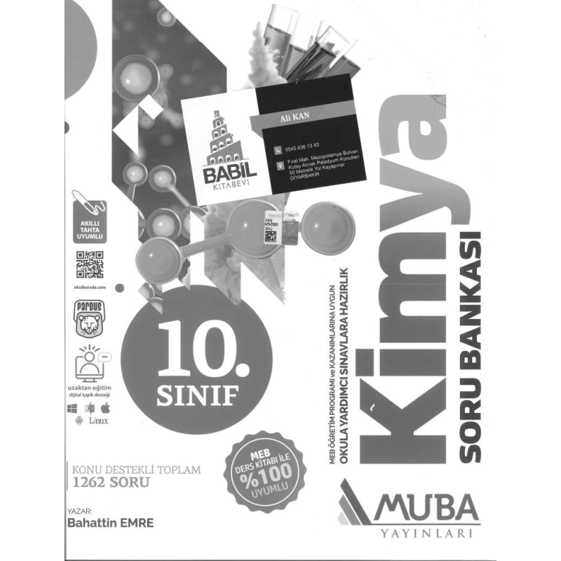 KONU DESTEKLİ TOPLAM 1262 SORU KİMYA