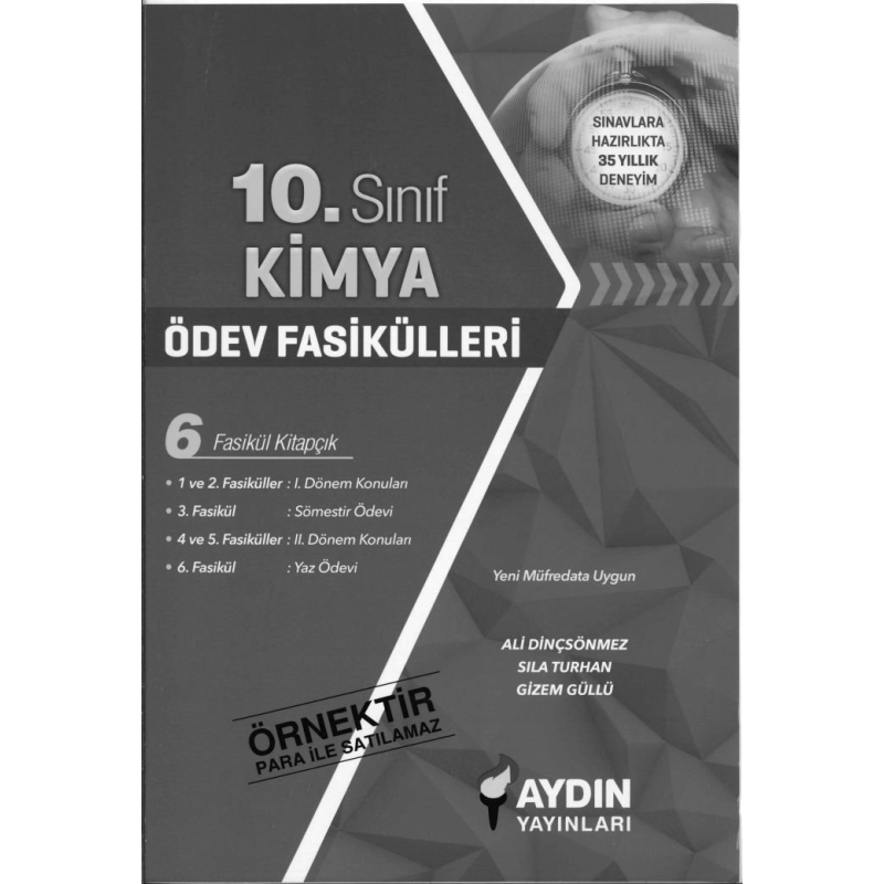 KİMYA ÖDEV FASİKÜLLERİ 6 FASİKÜL KİTAPÇIK