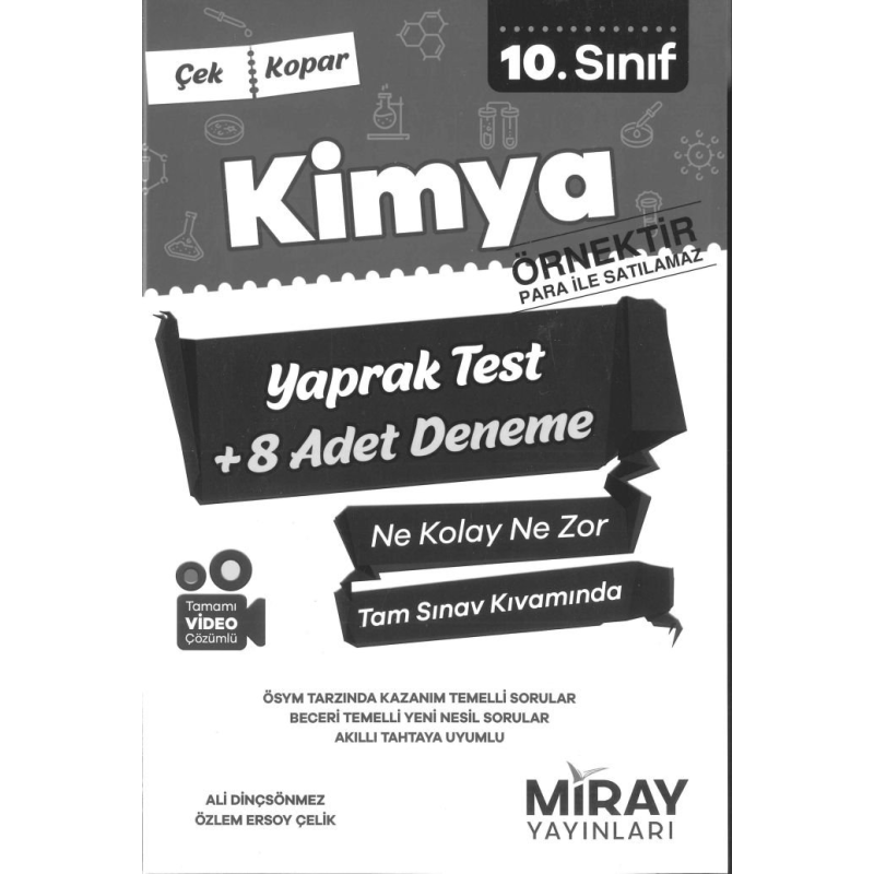 KİMYA YAPRAK TEST +8 ADET DENEME