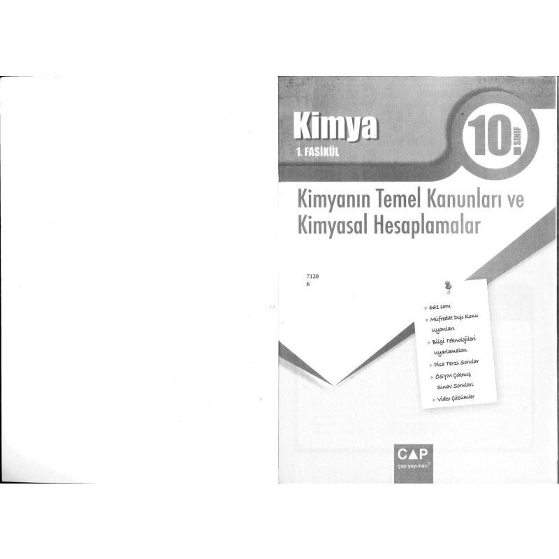 KİMYA 1. FASİKÜL KİMYANIN TEMEL KANUNLARI VE KİMYASAL HESAPLAMALAR