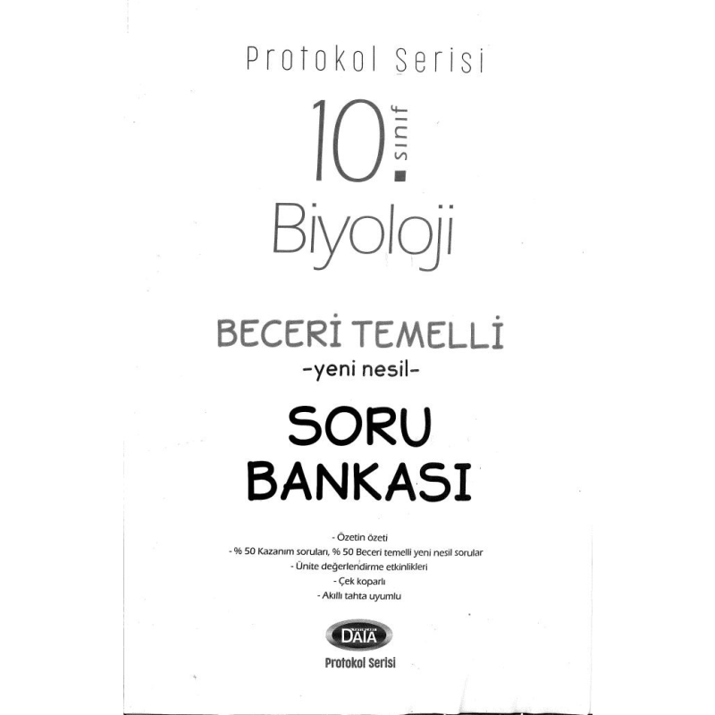 BİYOLOJİ BECERİ TEMELLİ SORU BANKASI
