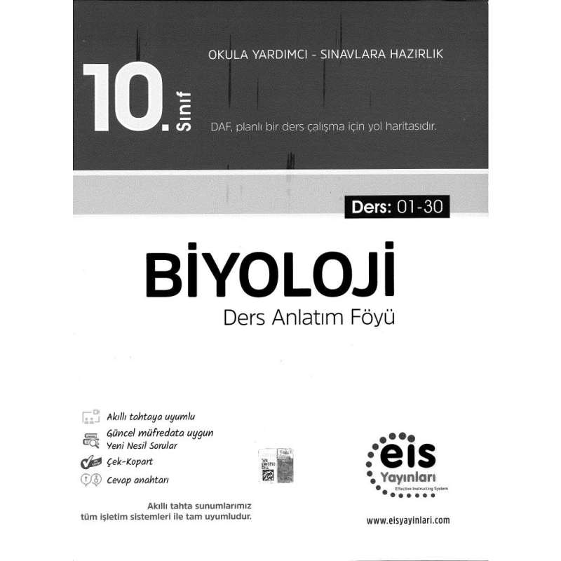 BİYOLOJİ DERS ANLATIM FÖYÜ