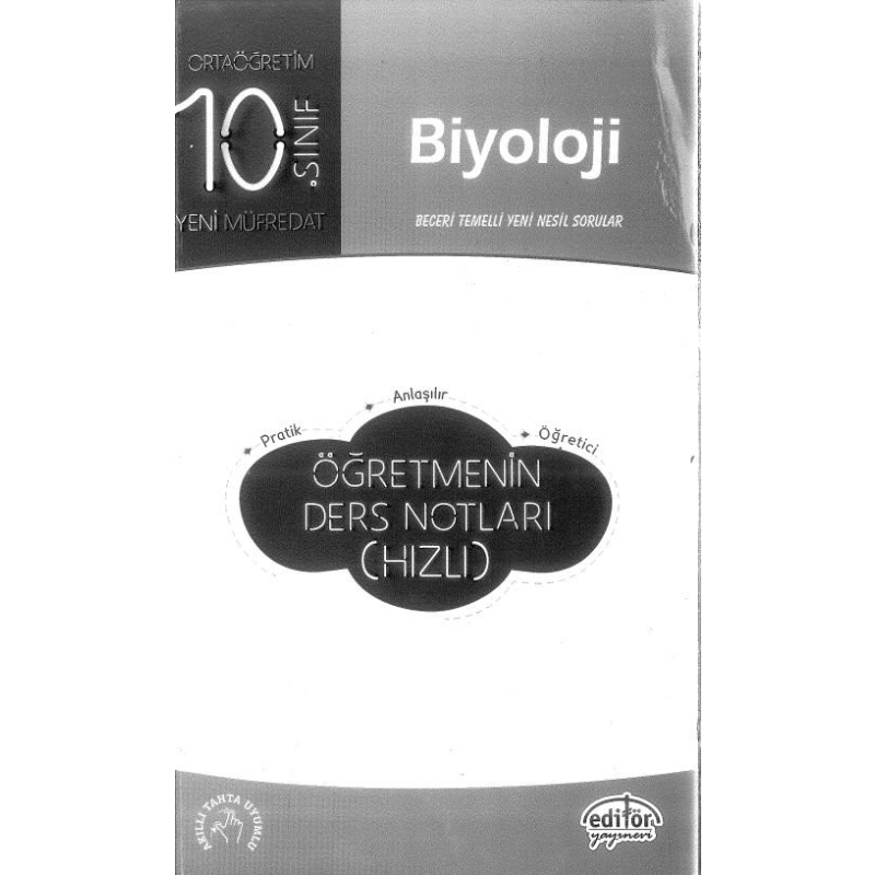 BİYOLOJİ ÖĞRETMENİN DERS NOTLARI (HIZLI)