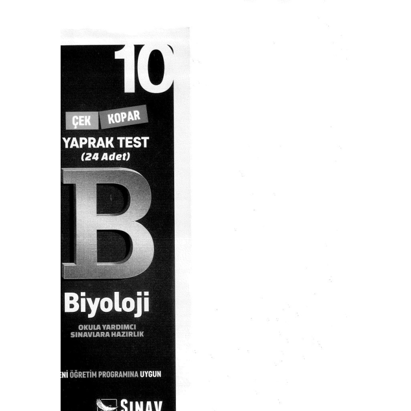 BİYOLOJİ OKUL YARDIMCI SINAVLARA HAZIRLIK YAPRAK TEST 24 ADET