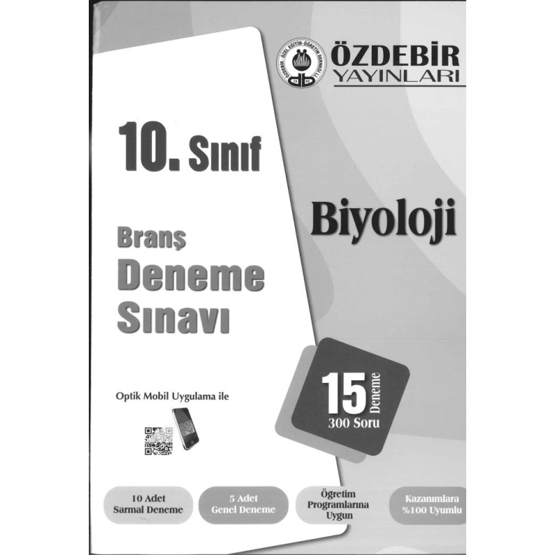 BRANŞ DENEME SINAVI BİYOLOJİ 15 DENEME 300 SORU