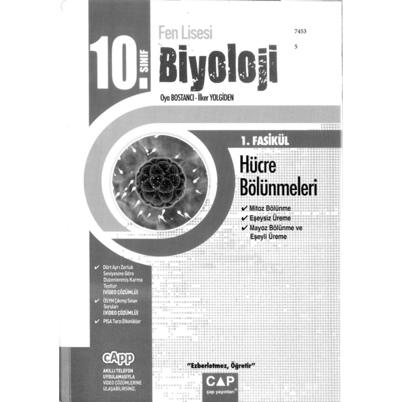 BİYOLOJİ 1. FASİKÜL HÜCRE BÖLÜNMELERİ