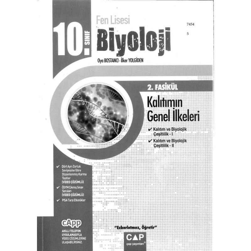 BİYOLOJİ 2. FASİKÜL KALITIMIN GENEL İLKELERİ