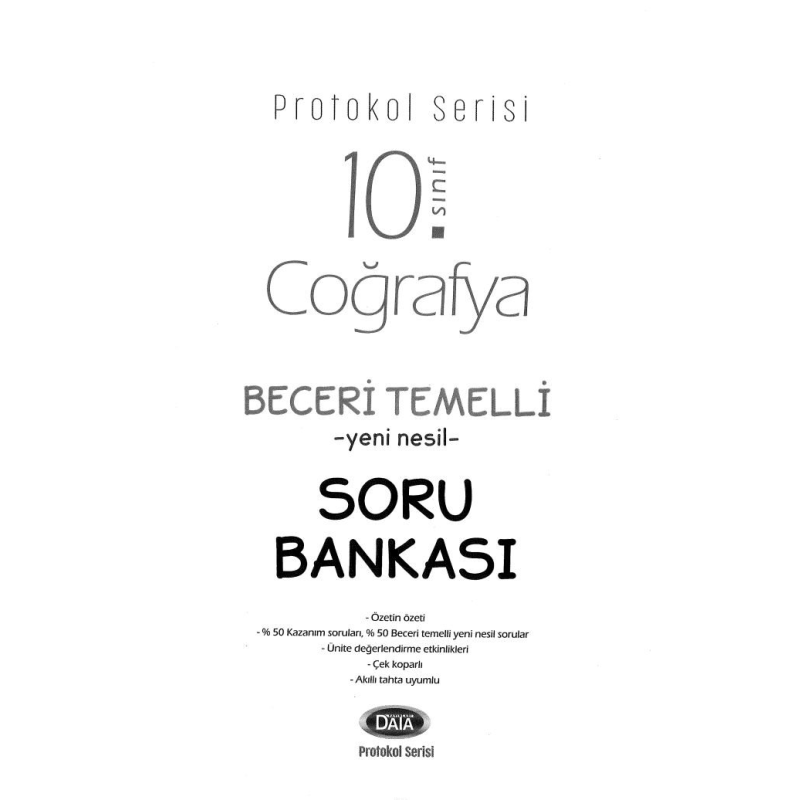 COĞRAFYA BECERİ TEMELLİ YENİ NESİL SORU BANKASI