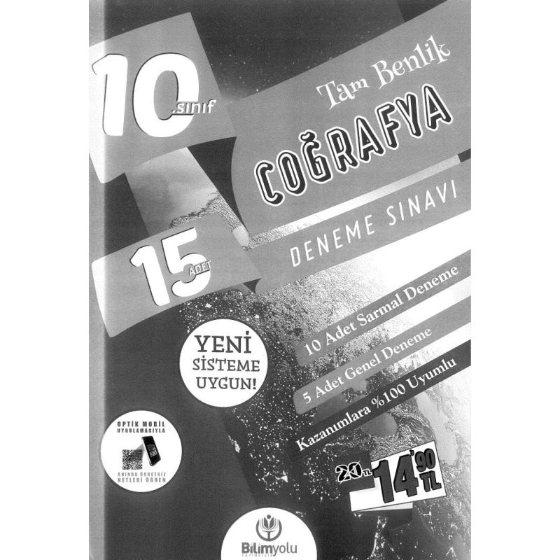 15 ADET COĞRAFYA DENEME SINAVI TAM BENLİK