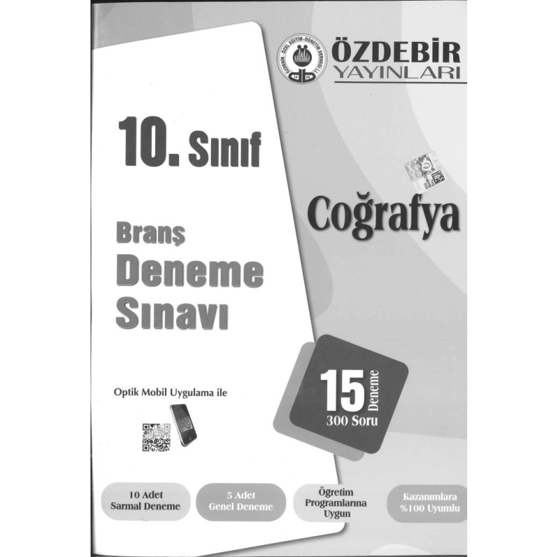 BRANŞ DENEME SINAVI COĞRAFYA 15 DENEME 300 SORU