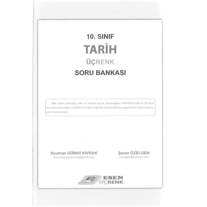 TARİH ÜÇRENK SORU BANKASI