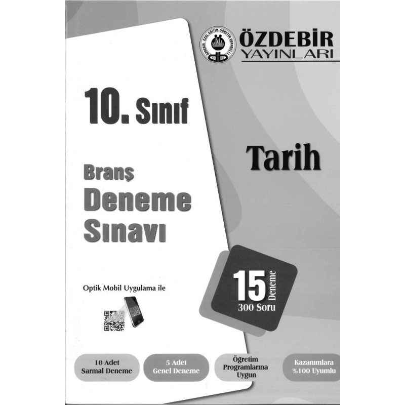BRANŞ DENEME SINAVI TARİH 15 DENEME 300 SORU