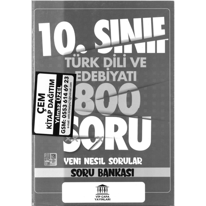 TÜRK DİLİ VE EDEBİYATI 800 SORU YENİ NESİL SORULAR SORU BANKASI