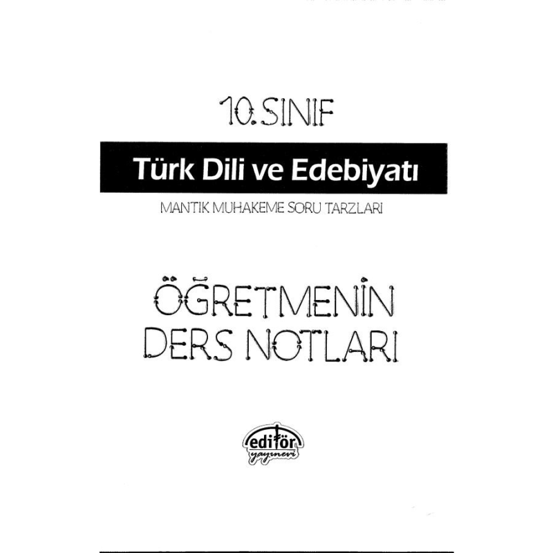 TÜRK DİLİ VE EDEBİYATI ÖĞRETMENİN DERS NOTLARI