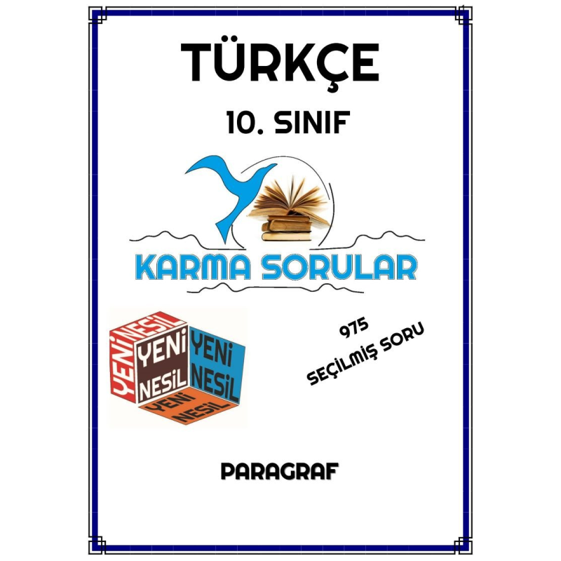 TÜRKÇE 975 SEÇİLMİŞ SORU PARAGRAF