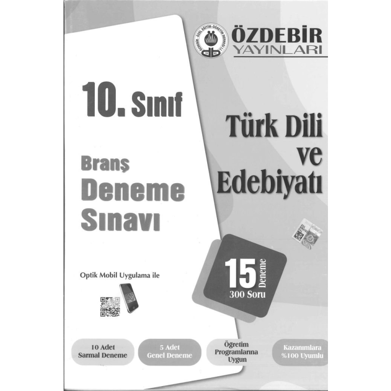 BRANŞ DENEME SINAVI TÜRK DİLİ VE EDEBİYATI 15 DENEME 300 SORU